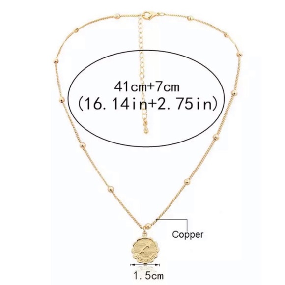 Libra Zodiac Coin Necklace - Picture 7 of 7